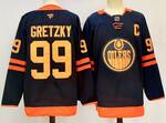 Edmonton Oilers #99 Wayne Gretzky stitched hockey jersey-navy MEN WOMEN YOUTH S-6XL SIZE