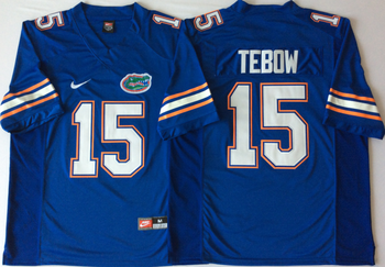 Florida Gators Blue 15 TEBOW Football Jersey MEN WOMEN YOUTH S-6XL SIZE