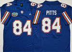 Florida Gators Blue 84 PITTS Football Jersey MEN WOMEN YOUTH S-6XL SIZE