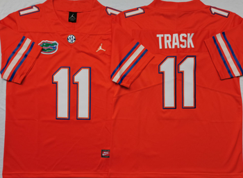 Florida Gators Orange 11 TRASK Football Jersey MEN WOMEN YOUTH S-6XL SIZE