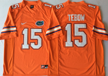 Florida Gators Orange 15 TEBOW Football Jersey MEN WOMEN YOUTH S-6XL SIZE