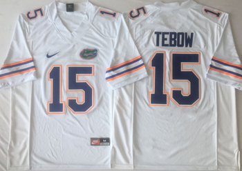 Florida Gators White 15 TEBOW Football Jersey MEN WOMEN YOUTH S-6XL SIZE