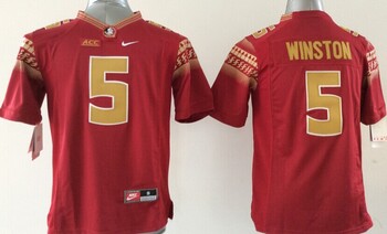 Florida State Seminoles #5 Jameis Winston red Football Jersey MEN WOMEN YOUTH S-6XL SIZE