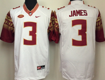 Florida State Seminoles White #3 JAMES Football Jersey MEN WOMEN YOUTH S-6XL SIZE