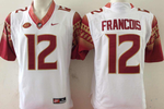 Florida State Seminoles 12 Deondre Francois White Football Jersey MEN WOMEN YOUTH S-6XL SIZE