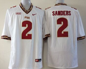 Florida State Seminoles 2 Deion Sanders White Football Jersey MEN WOMEN YOUTH S-6XL SIZE