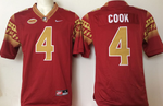 Florida State Seminoles red #4 COOK