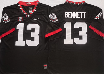 Georgia Bulldogs Black13 BENNETT Football Jersey MEN WOMEN YOUTH S-6XL SIZE