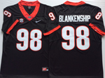 Georgia Bulldogs Black 98 BLANKENSHIP Football Jersey MEN WOMEN YOUTH S-6XL SIZE