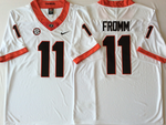 Georgia Bulldogs White 11 FROMM Football Jersey MEN WOMEN YOUTH S-6XL SIZE