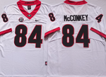 Georgia Bulldogs White 84 McCONKEY Football Jersey MEN WOMEN YOUTH S-6XL SIZE