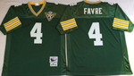 Green bay packers Green #4 FAVRE Mitchell & Ness Football Jersey Retro men women youth size S-6XL