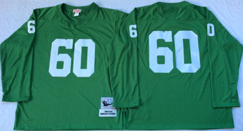 Green bay packers Green #60 NO NAME Mitchell & Ness Football Jersey Retro men women youth size S-6XL