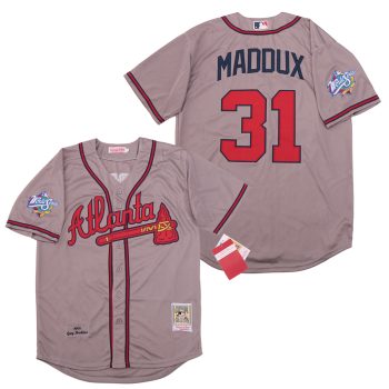 Greg Maddux Atlanta Braves 1999 Mitchell & Ness men women youth size S-6XL