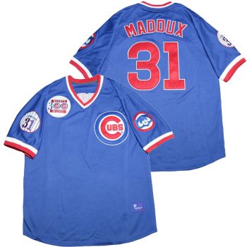 Greg Maddux Chicago Cubs Jersey 300 Wins Cooperstown Collection Mitchell & Ness men women youth size S-6XL