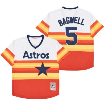 Houston Astros Jeff Bagwell White Home Cooperstown Collection Player Jersey men women youth size S-6XL