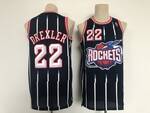 Houston Rockets #22 Clyde Drexler stitched basketball jersey MEN WOMEN YOUTH S-6XL SIZE
