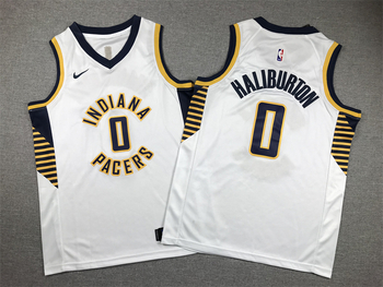 Indiana Pacers  #0 Tyrese Haliburton stitched basketball jersey white MEN WOMEN YOUTH S-6XL SIZE