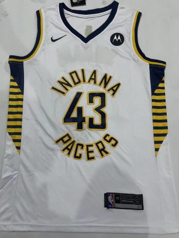 Indiana Pacers #43 Pascal Siakam stitched basketball jersey white1 MEN WOMEN YOUTH S-6XL SIZE