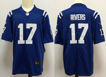 Indianapolis Colts 17 RIVERS  Blue stitched football jersey MEN WOMEN YOUTH S-6XL SIZE