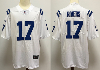 Indianapolis Colts 17 RIVERS  white stitched football jersey MEN WOMEN YOUTH S-6XL SIZE
