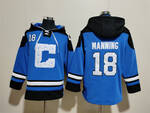Indianapolis Colts 18# MANNING stitched hoodie