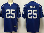 Indianapolis Colts 25 MACK  Blue stitched football jersey MEN WOMEN YOUTH S-6XL SIZE