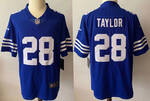 Indianapolis Colts 28 TAYLOR  Blue stitched football jersey MEN WOMEN YOUTH S-6XL SIZE