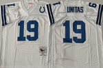 Indianapolis colts White #19 UNITAS