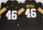 Iowa Hawkeyes Black 46 KITTLE Football Jersey MEN WOMEN YOUTH S-6XL SIZE