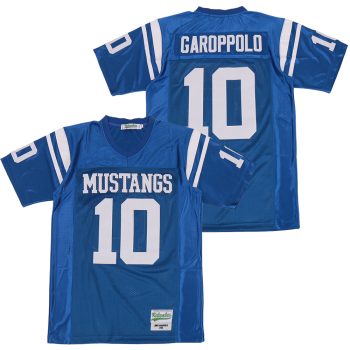 JIMMY GAROPPOLO #10 BLUE HIGH SCHOOL FOOTBALL JERSEY