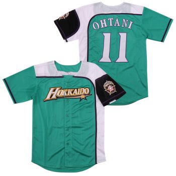 Japan Hokkaido #11 Ohtani baseball jersey men women youth size S-6XL
