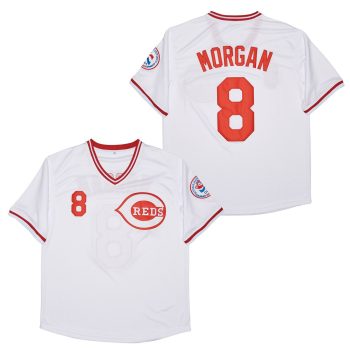 Joe Morgan Cincinnati Reds Jersey Mitchell & Ness white men women youth size S-6XL