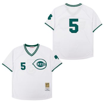 Johnny Bench Cincinnati Reds Jersey Mitchell & Ness red retro men women youth size S-6XL