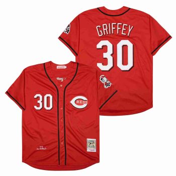 Ken Griffey Sr. Cincinnati Reds Jersey Mitchell & Ness retro red men women youth size S-6XL