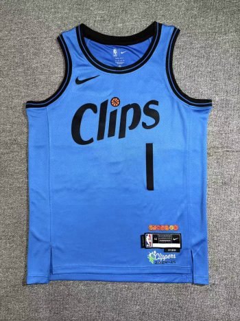 LA Clippers #1  James Harden City Edition stitched basketball jersey MEN WOMEN YOUTH S-6XL SIZE