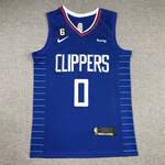 Los Angeles Clippers #0 Icon - Westbrook  stitched basketball jersey blue MEN WOMEN YOUTH S-6XL SIZE