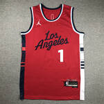 Los Angeles Clippers #1 James Harden new style stitched basketball jersey red MEN WOMEN YOUTH S-6XL SIZE