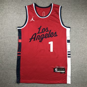Los Angeles Clippers #1 James Harden new style stitched basketball jersey red MEN WOMEN YOUTH S-6XL SIZE