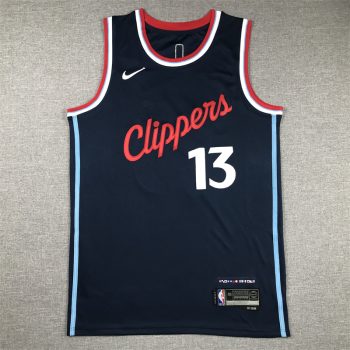Los Angeles Clippers #13 Paul George  stitched basketball jersey navy new style MEN WOMEN YOUTH S-6XL SIZE