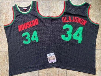 MITCHELL & NESS Houston Rockets Hakeem Olajawon #34 93-94 Swingman Jersey MEN WOMEN YOUTH S-6XL SIZE