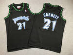 MItchell&ness Minnesota Timberwolves #21 Kevin Garnett stitched basketball jersey retro version MEN WOMEN YOUTH S-6XL SIZE