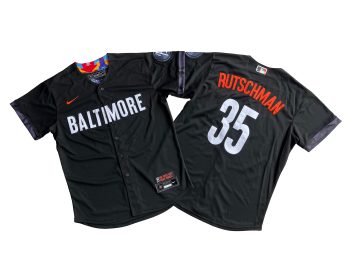 Baltimore Orioles Adley Rutschman Black City Connect Player Jersey MEN WOMEN YOUTH S-6XL SIZE