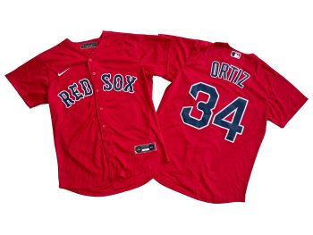 Boston Red Sox David Ortiz Red Alternate Replica Player Jersey MEN WOMEN YOUTH S-6XL SIZE