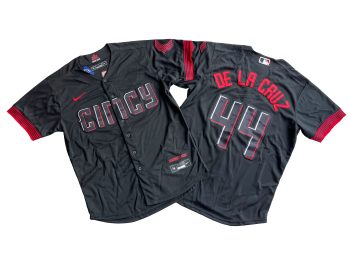 Cincinnati Reds 44# Elly De La Cruz Black City Connect Replica Player Jersey MEN WOMEN YOUTH S-6XL SIZE