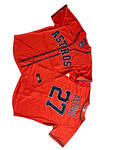 Houston Astros 27# Jose Altuve Orange Home Replica Player Name Jersey MEN WOMEN YOUTH S-6XL SIZE