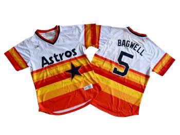 Houston Astros Jeff Bagwell White Home Cooperstown Collection Player Jersey MEN WOMEN YOUTH S-6XL SIZE