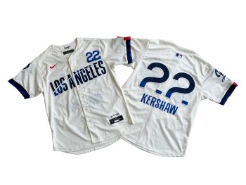 Los Angeles Dodgers Clayton Kershaw Cream 2024 City Connect Limited Player Jersey MEN WOMEN YOUTH S-6XL SIZE