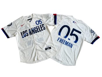 Los Angeles Dodgers Freddie Freeman Cream 2024 City Connect Limited Player Jersey. MEN WOMEN YOUTH S-6XL SIZE