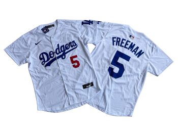 Los Angeles Dodgers Freddie Freeman White Home Limited Player Jersey white MEN WOMEN YOUTH S-6XL SIZE